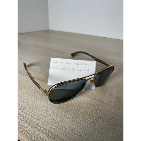 Ray-Ban RB3549 001/T5 Gold Brown Aviator Sunglasses 58-16-145 FRAMES ONLY - Picture 1 of 9